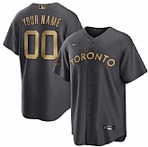 Customized Men's Toronto Blue Jays Active Player Charcoal 2022 All-Star Cool Base Stitched Jersey,baseball caps,new era cap wholesale,wholesale hats